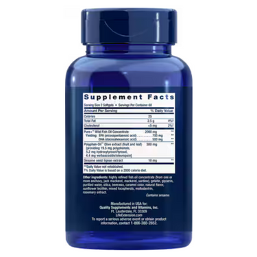 SUPER OMEGA3 EPA DHA FISH OIL SESAME LIGNANS & OLIVE EXTRACT